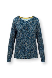 Pip Studio Tina Top Lange Mouw Daisy Dreams Blauw XL