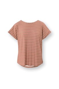 Pip Studio Tatum Top Korte Mouw Kente Stripe Roze XS
