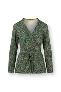 Pip Studio Teagan Vest Lange Mouw Daisy Dreams Groen XL