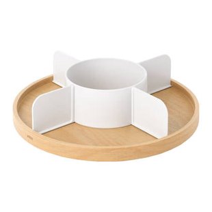 Umbra Lazy Susan Draaibare Organizer - Wit/Naturel