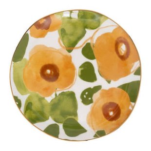 Urban Nature Culture Good Morning Gebaksbord - Floral Art Caramel - 4 st.