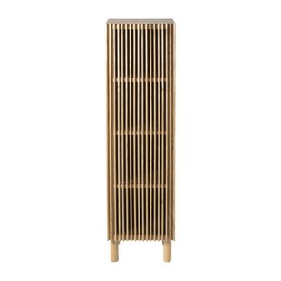 Kast Japandi smal - bruin - 145x40x33 cm