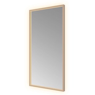 Hotbath &MORE Spiegel direct en indirect LED color changing spiegelverwarming met afstandsbediening Geborsteld koper PVD SQU510BCP