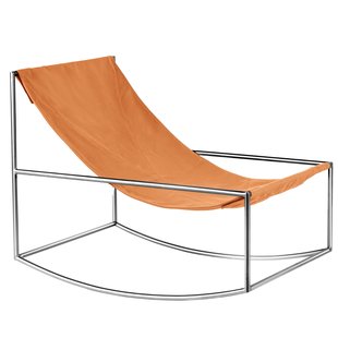 Valerie Objects Rocking Chair Schommelstoel Chroom Pink