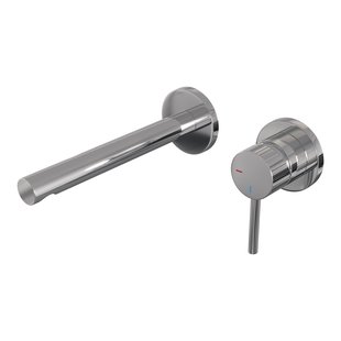 Brauer Stripe inbouw wastafelmengkraan met rechte uitloop en rozetten model A1 chroom