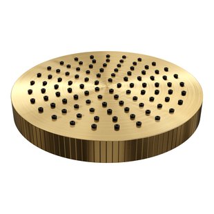 Brauer Stripe regendouchekop Diameter 25 cm goud geborsteld PVD