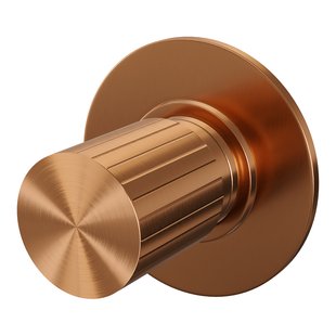 Brauer Stripe losse inbouw stopkraan met in- en afbouwdelen koper geborsteld PVD