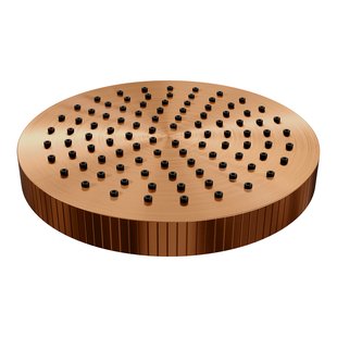 Brauer Stripe regendouchekop Diameter 25 cm koper geborsteld PVD