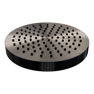 Brauer Stripe regendouchekop Diameter 25 cm gunmetal geborsteld PVD