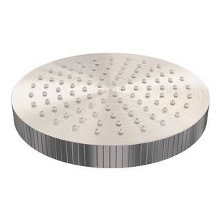 Brauer Stripe regendouchekop Diameter 25 cm RVS-kleurig geborsteld PVD