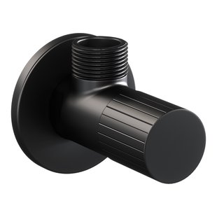 Brauer Stripe hoekstopkraan mat zwart