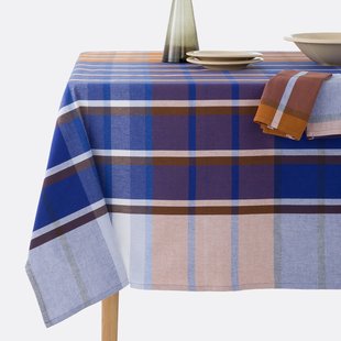 Ruitjes tafelkleed van geweven-geverfd katoen, Selwyn