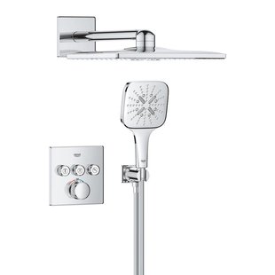 Grohe Smartcontrol Regendoucheset inbouw - hoofddouche vierkant - handdouche vierkant - chroom 1039980000