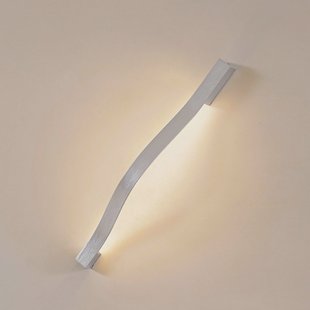 Lindby LED wandlamp Alvon, zilver, hoogte 50 cm, metaal