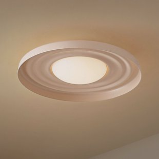 Lindby LED wandlamp Waves, beige, Ø 43 cm, metaal