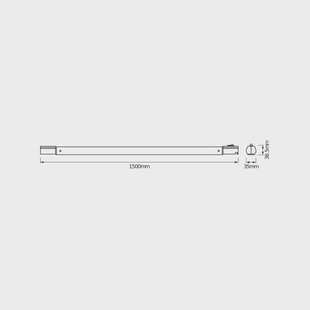 OSRAM LED-lichtbalk TUBEKIT, 150 cm, 3.000 K wit schakelaar