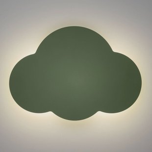 TK Lighting Wandlamp Cloud, groen, metaal, 38 cm breed, 2-lamps, G9