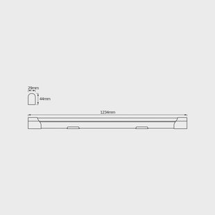 OSRAM LED-lichtbalk VALUE BATTEN, 123 cm, metaal, 4.000 K
