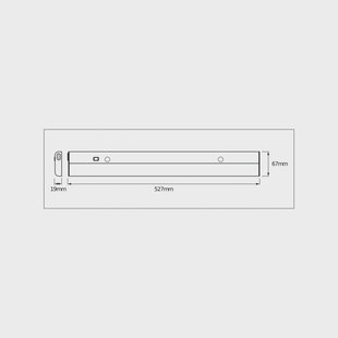 OSRAM LED-sensor-onderbouwlamp LINEAR FLAT, 4.000 K zilver