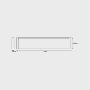 OSRAM LED plafondlamp OFFICE LINE, wit, 122 cm, metaal