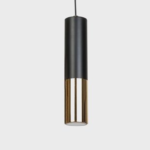 Domiluce Hanglamp Orino, zwart/goud, metaal, GU10