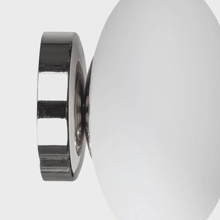 Domiluce Plafondlamp Ufo, chroom/wit, Ø 18 cm, glas, G9