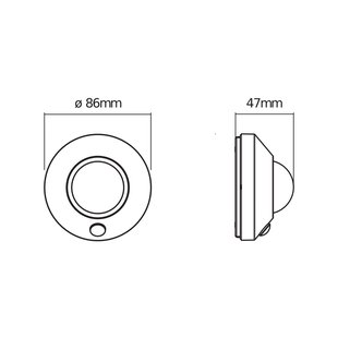 OSRAM LED nachtlampje NIGHTLUX CEILING, wit, sensor batterij