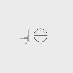 OSRAM LED-stopcontactnachtlampje LUNETTA SUNSET, wit Touchdim