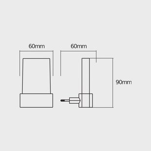 OSRAM LED-stopcontactnachtlampje LUNETTA SHINE, RGBW, wit