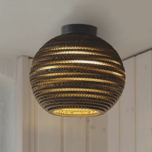OSRAM plafondlamp BALL, bruin, Ø 26 cm, golfkarton, E27