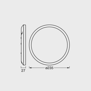 OSRAM LED plafondlamp ORBIS ULTRA SLIM, wit, Ø 24 cm, dimbaar