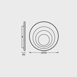 OSRAM LED plafondlamp ORBIS SPIRAL ROUND Ø 52 cm wit up/down