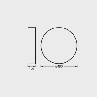 OSRAM plafondlamp ORBIS PARIS, bruin, Ø 48 cm, textiel, E27