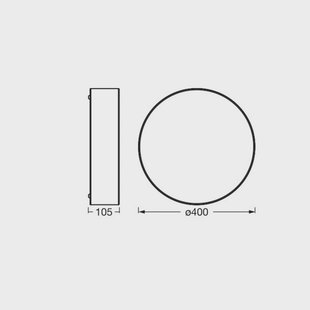 OSRAM plafondlamp ORBIS PARIS, beige, Ø 40 cm, textiel, E27