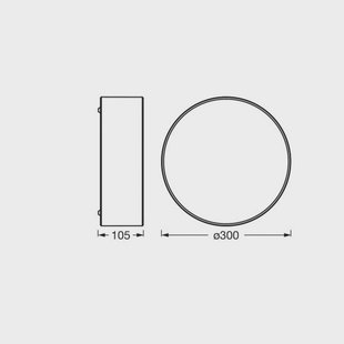 OSRAM plafondlamp ORBIS PARIS, zwart, Ø 30 cm textiel E27