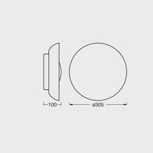 OSRAM plafondlamp ORBIS Milan, zwart Ø 31 cm metaal/glas