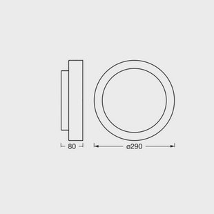 OSRAM plafondlamp ORBIS MADRID, zwart, Ø 29 cm metaal/glas