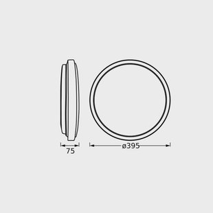 OSRAM LED plafondlamp ORBIS LONDON, wit, Ø 40 cm, metaal