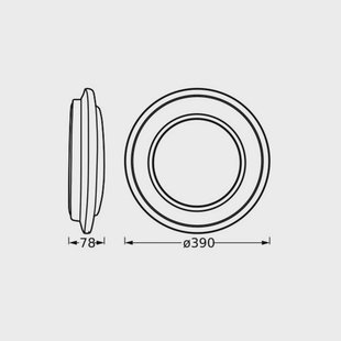 OSRAM LED plafondlamp ORBIS BERLIN, zwart Ø 39 cm metaal