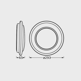 OSRAM LED plafondlamp ORBIS BERLIN, zwart Ø 30 cm metaal