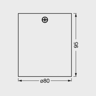 OSRAM plafondspot SQUARE, wit, 8 x 8 cm, metaal, GU10