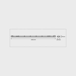 OSRAM vochtbestendige lamp SUBMARINE 156 cm 2 x 19 W G13-LED IP65