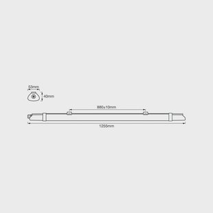 OSRAM vochtbestendige LED lamp SUBMARINE SLIM VALUE, 125 cm, IP65
