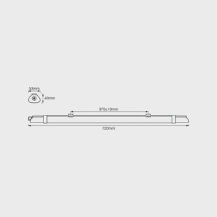 OSRAM vochtbestendige LED lamp SUBMARINE SLIM VALUE, 72 cm, IP65