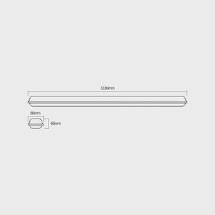 OSRAM vochtbestendige LED lamp SUBMARINE INTEGRATED, 118 cm, IP65