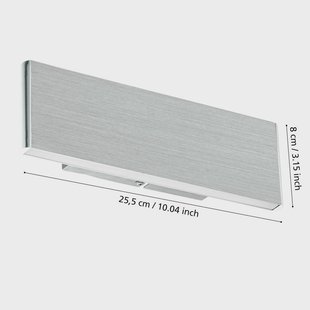 EGLO Stars Of Light LED wandlamp Climene, geborsteld aluminium