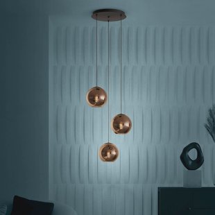 EGLO Stars Of Light hanglamp Cordoba, 3-lamps, rond, koper