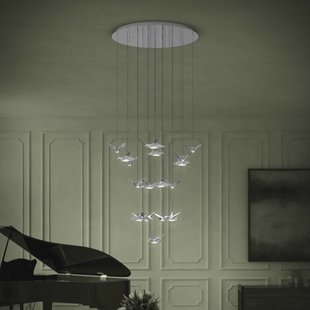 EGLO Stars Of Light LED-hanglamp Paratebueno chroom rond 17-lichts.