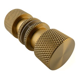 BRAUER Handgreep enkelpunts model B Carving tbv glazen deuren PVD goud geborsteld