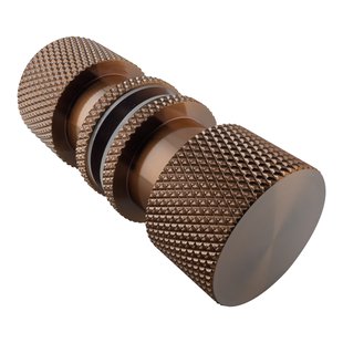 BRAUER Handgreep enkelpunts model B Carving tbv glazen deuren PVD koper geborsteld